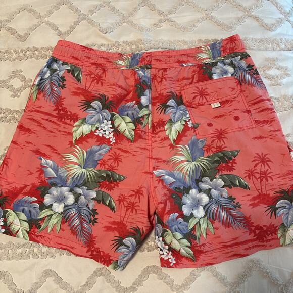 Tommy Bahama Men’s Size XL Floral / Tropical Print Summer Swim Trunks - Picture 4 of 4